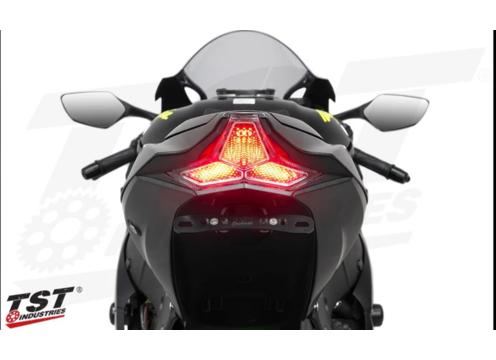 product image for TST Sequential Smoked LED Integrated Tail Light For Kawasaki ZX4R, ZX6R & ZX10R