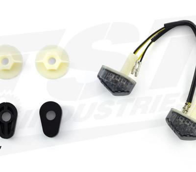 image of TST LED Front Flushmount Turn Signals For Yamaha, Honda And Suzuki - Smoke