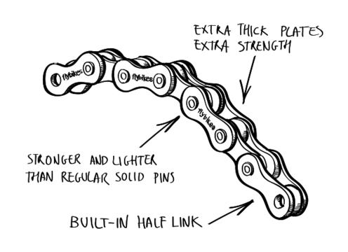 gallery image of Flybikes Tractor Chain - Silver