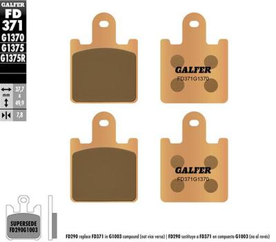 image of Galfer Front Brake Pads -  Sintered Ceramic Compound - Kawasaki 