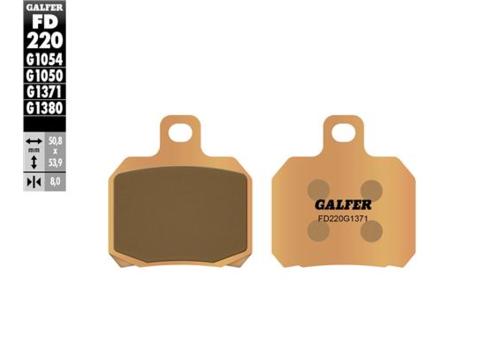 product image for Galfer Rear Brake Pads Sintered Compound - Aprilia, Ducati, KTM, Triumph